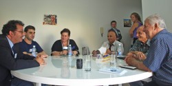 Chibli Mallat, Shakeeb Al Jabri, Khatoun Haidar, Georges Saad, Said Al Ghoz, Georges Aramouni; behind Tobias Peyerl, Emilie Sickinghe